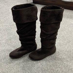 Nine West, Brown, Womens size 5.5 brown flat boots